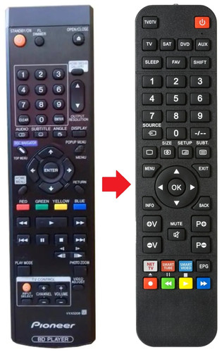 Telecomando adatto per pioneer - adatto,